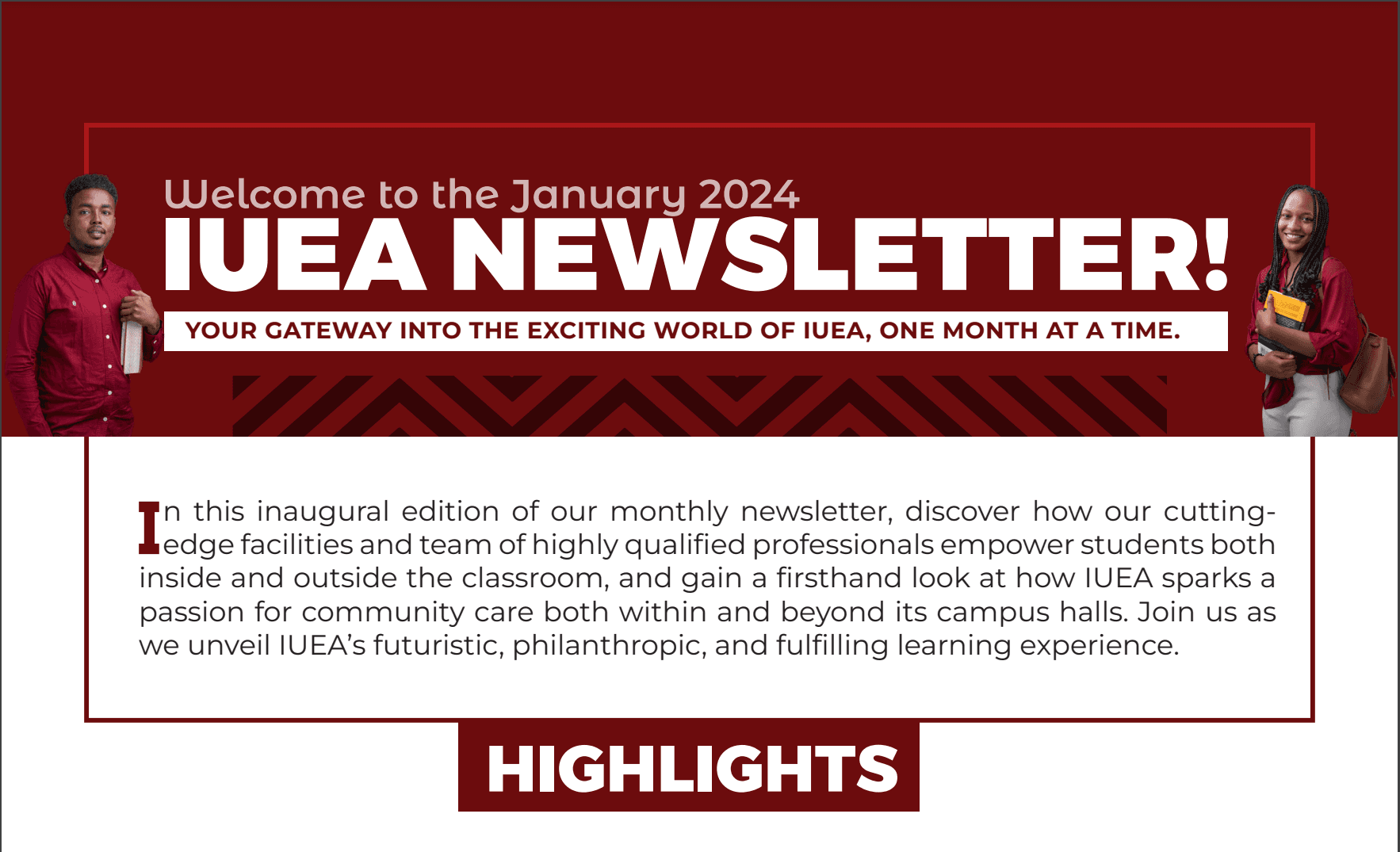 January 2024 Newsletter cover