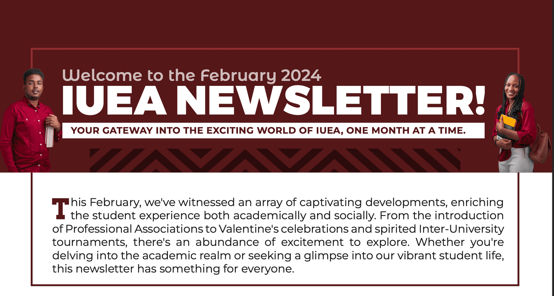 February 2024 Newsletter cover