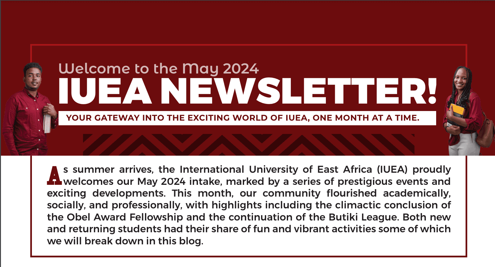 May 2024 Newsletter cover